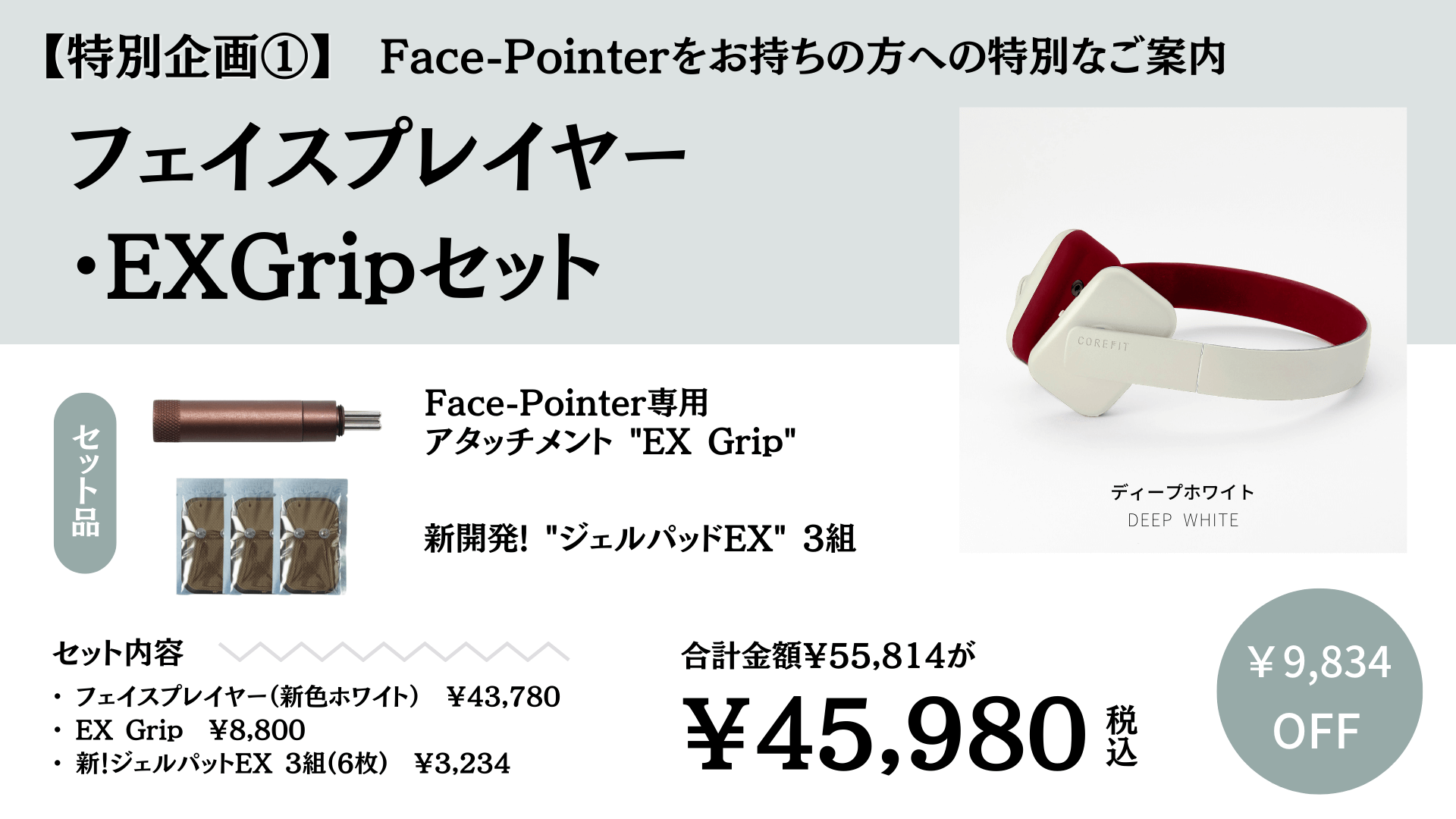 フェイスプレイヤーアクセサリーセット ディープホワイト