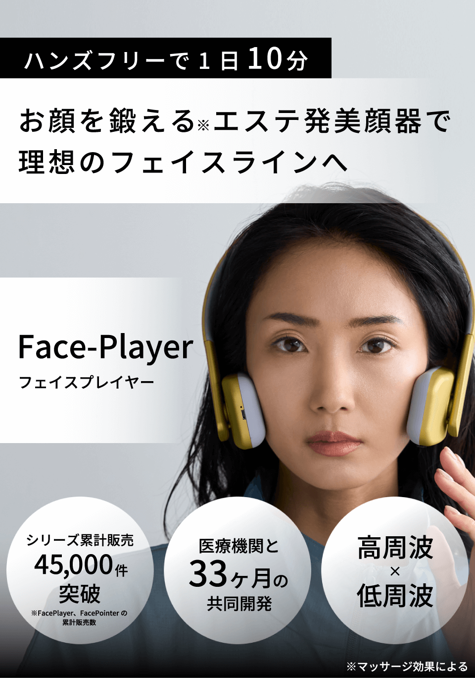 電源方式充電式COREFIT Face-Player コアフィット フェイスプレイヤー