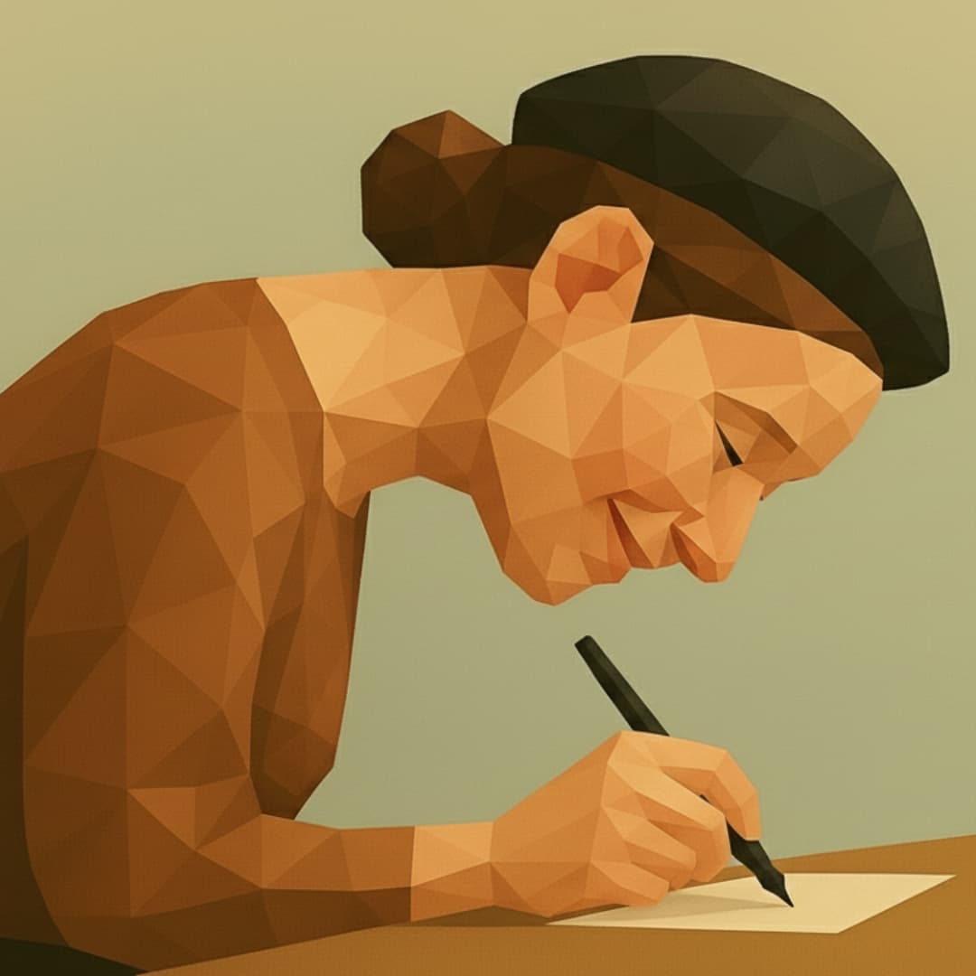 前のめりで首が前に