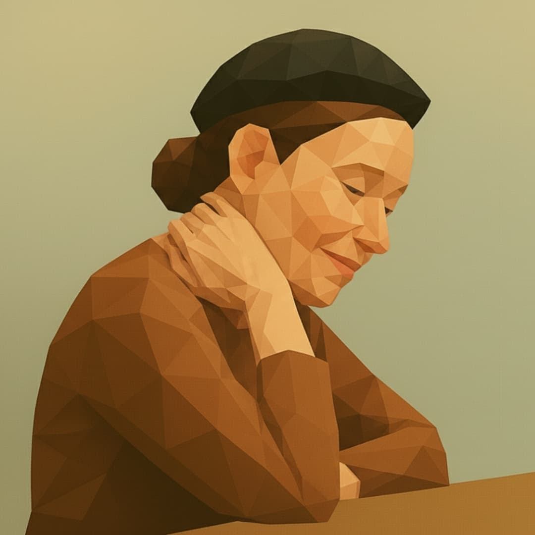 首まわりが固まる